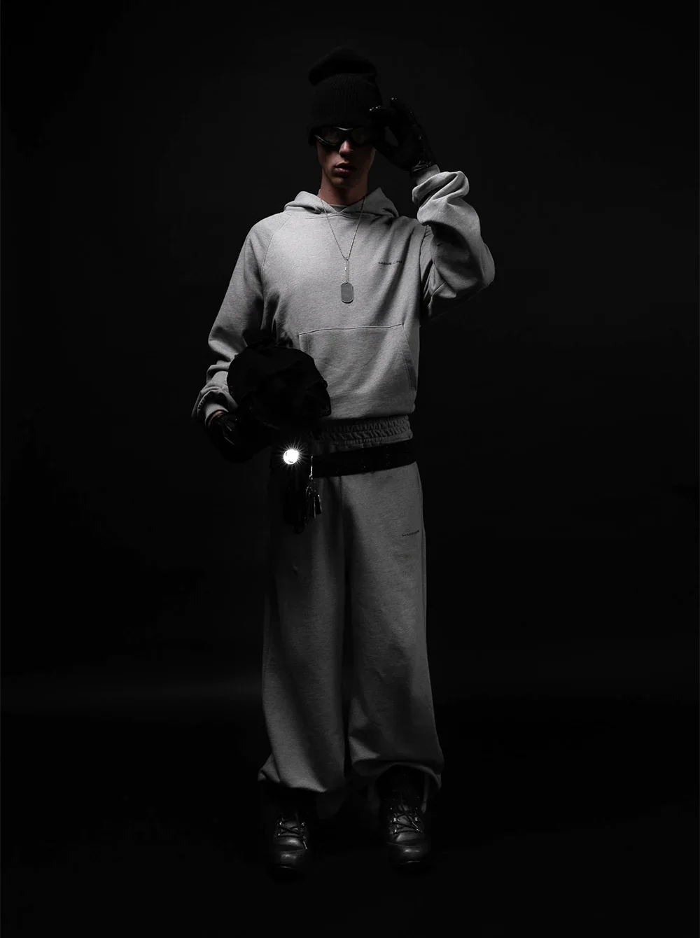 ESSENTIALS SWEATPANTS - MELANGE GREY - 3