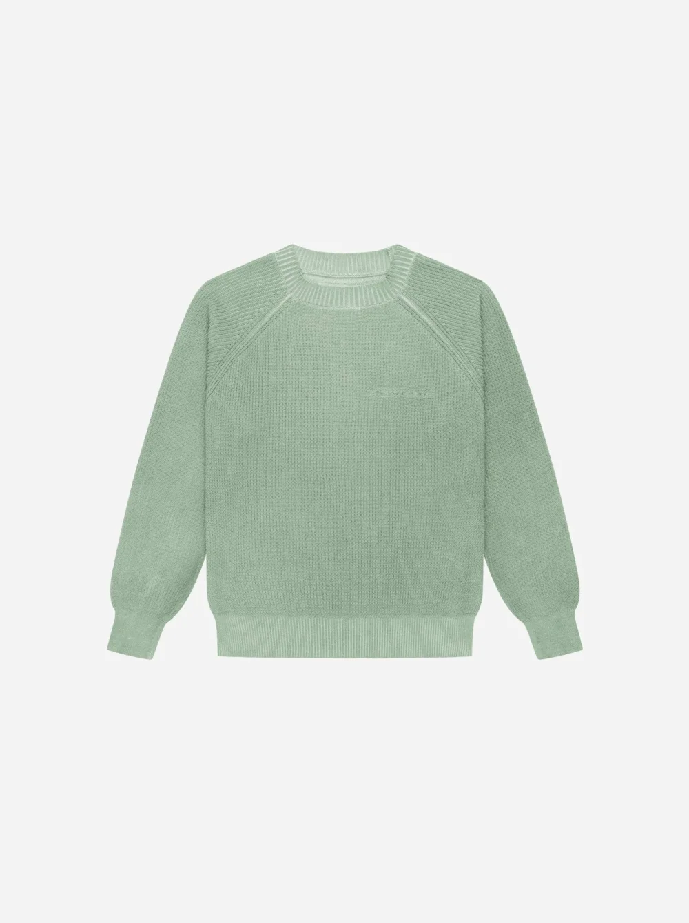 WASHED KNITSWEATER - MUTE GREEN