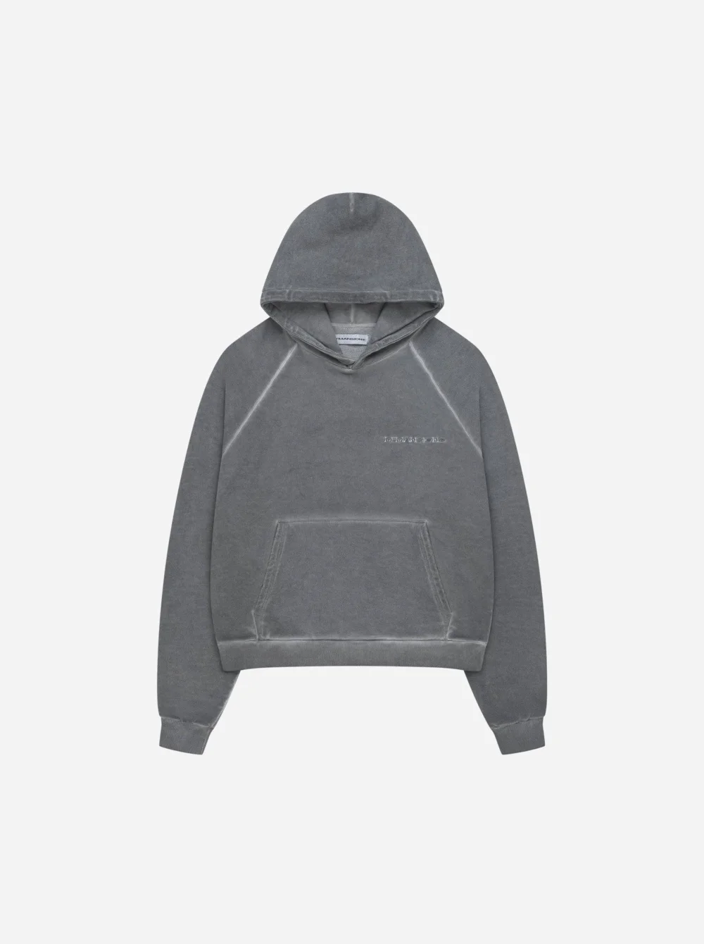 WASHED HOODIE - MOON GREY