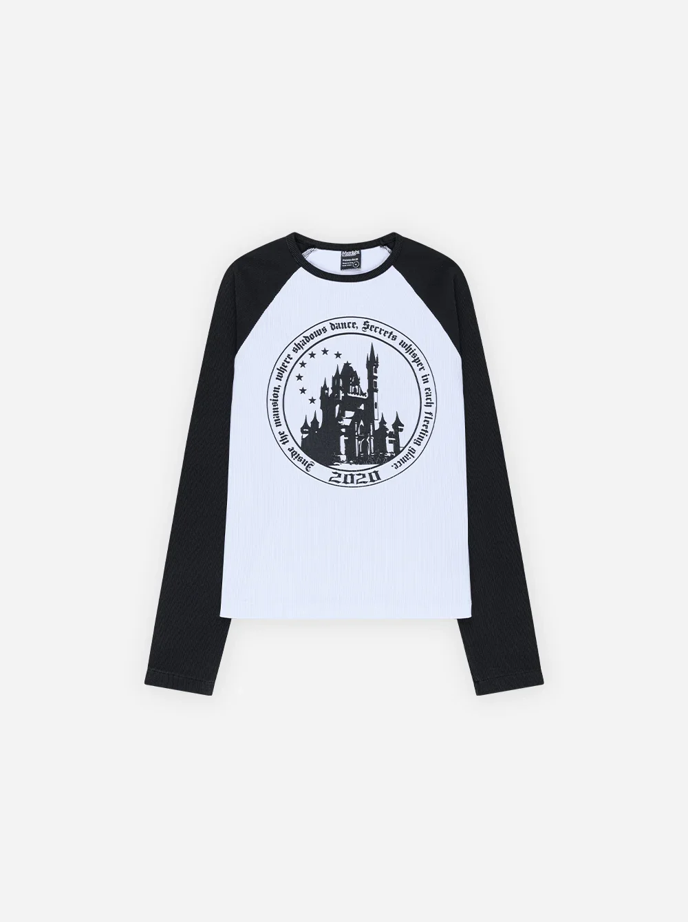 CASTLE LONGSLEEVE - WHITE / BLACK