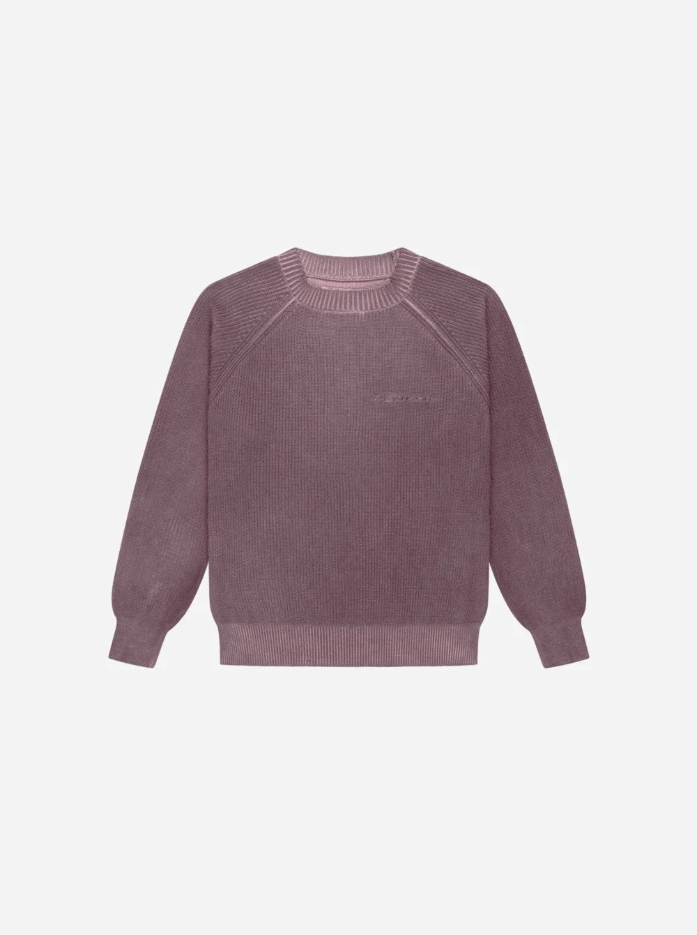 WASHED KNITSWEATER - ROYAL RED