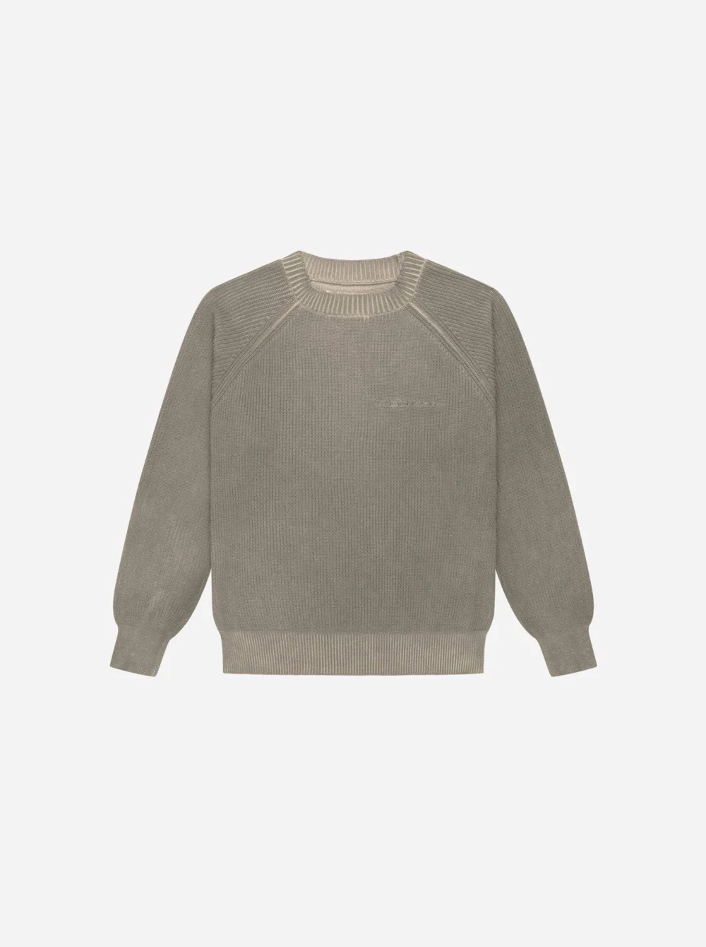 WASHED KNITSWEATER - DESERT YELLOW