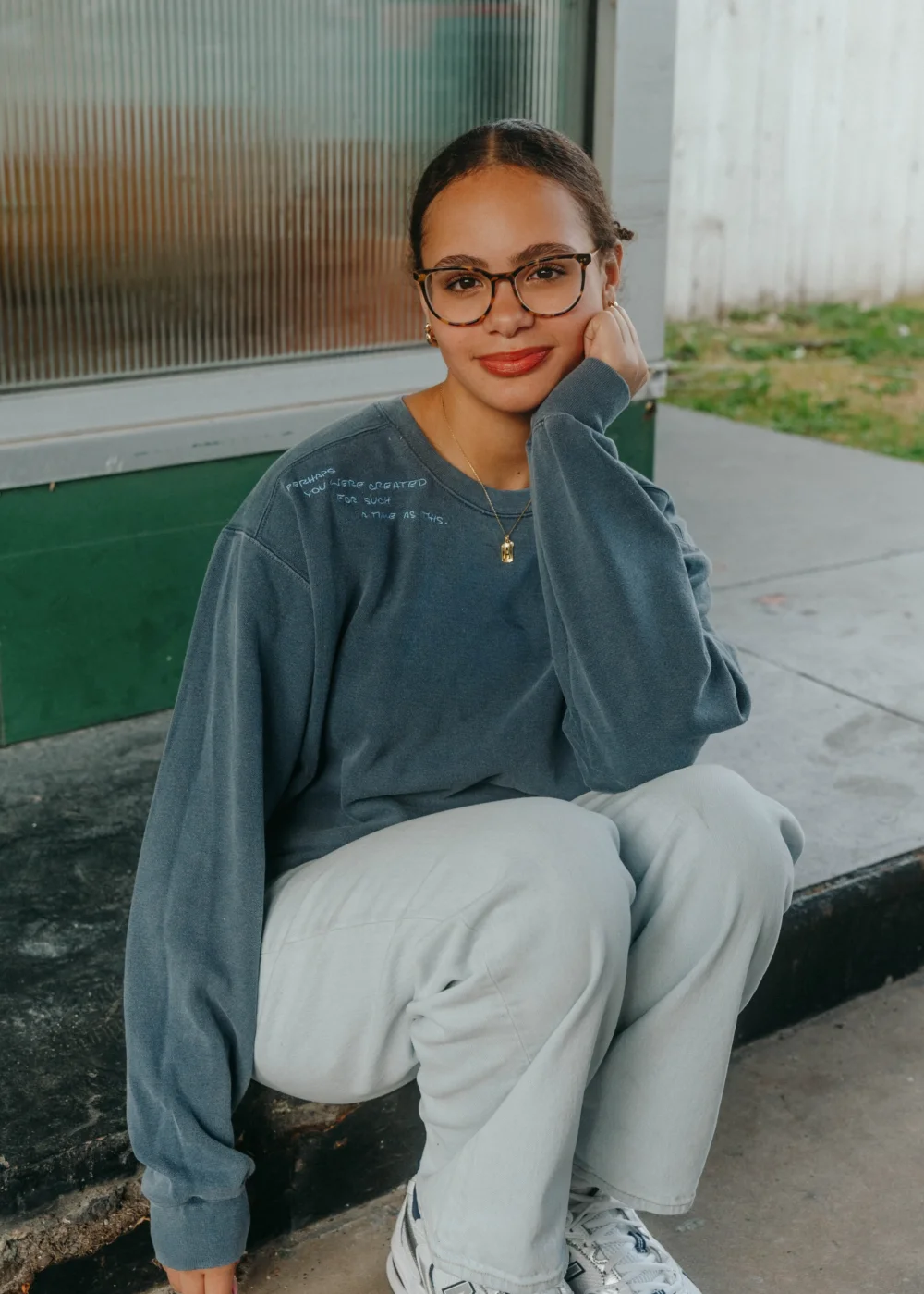 The Esther Sweatshirt // Slate Blue