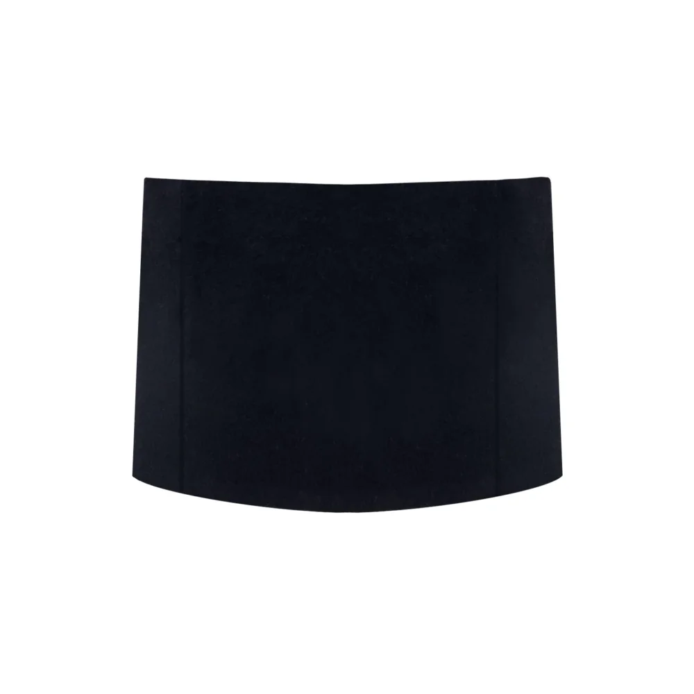 Black Wool Skirt