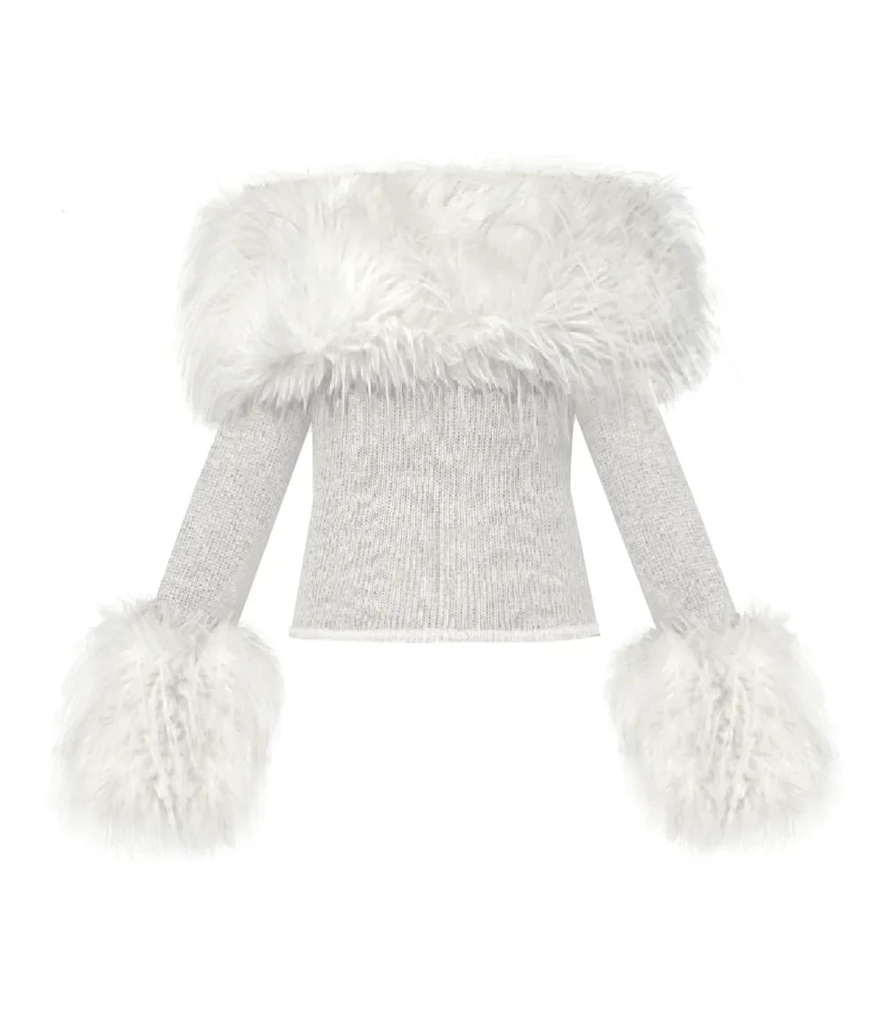 White Fur Top