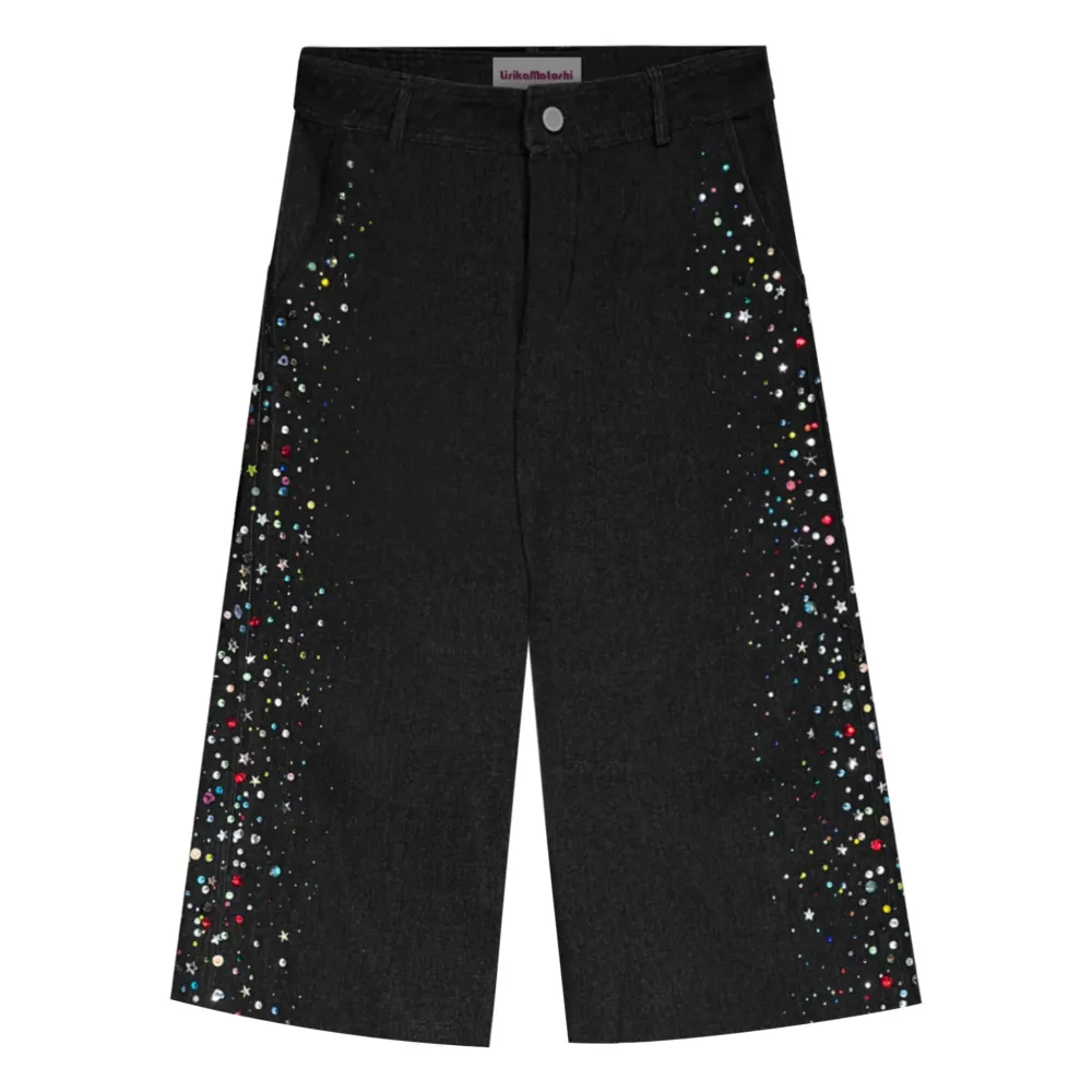 Black Gemstone Shorts