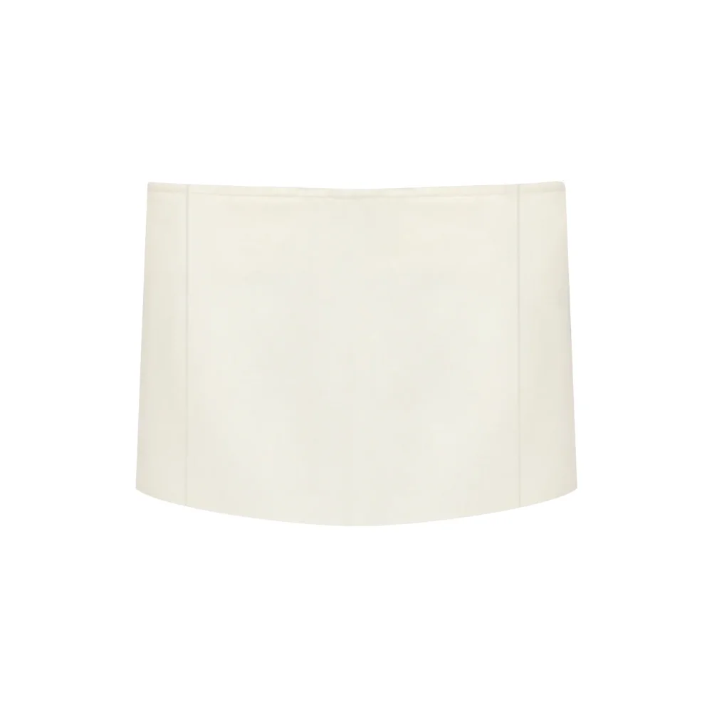 White Wool Skirt