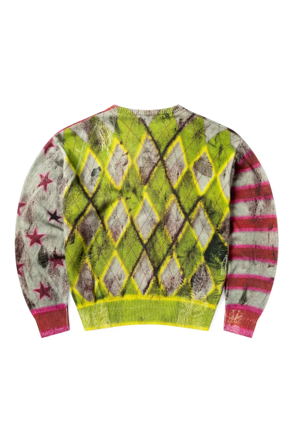 Aries Digi Patchwork V Neck Knit - 2