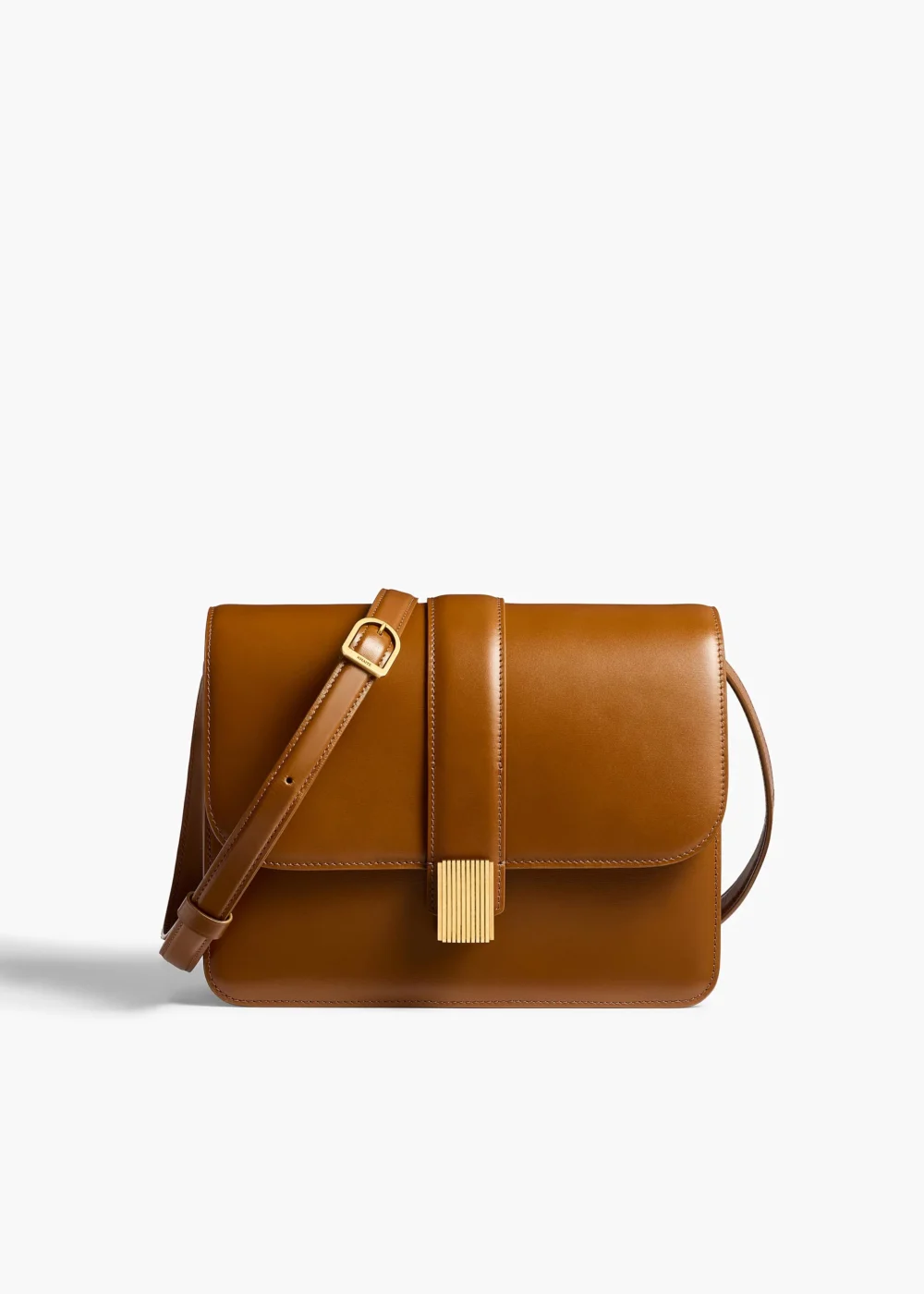 Blake Crossbody Bag in Dark Honey Leather