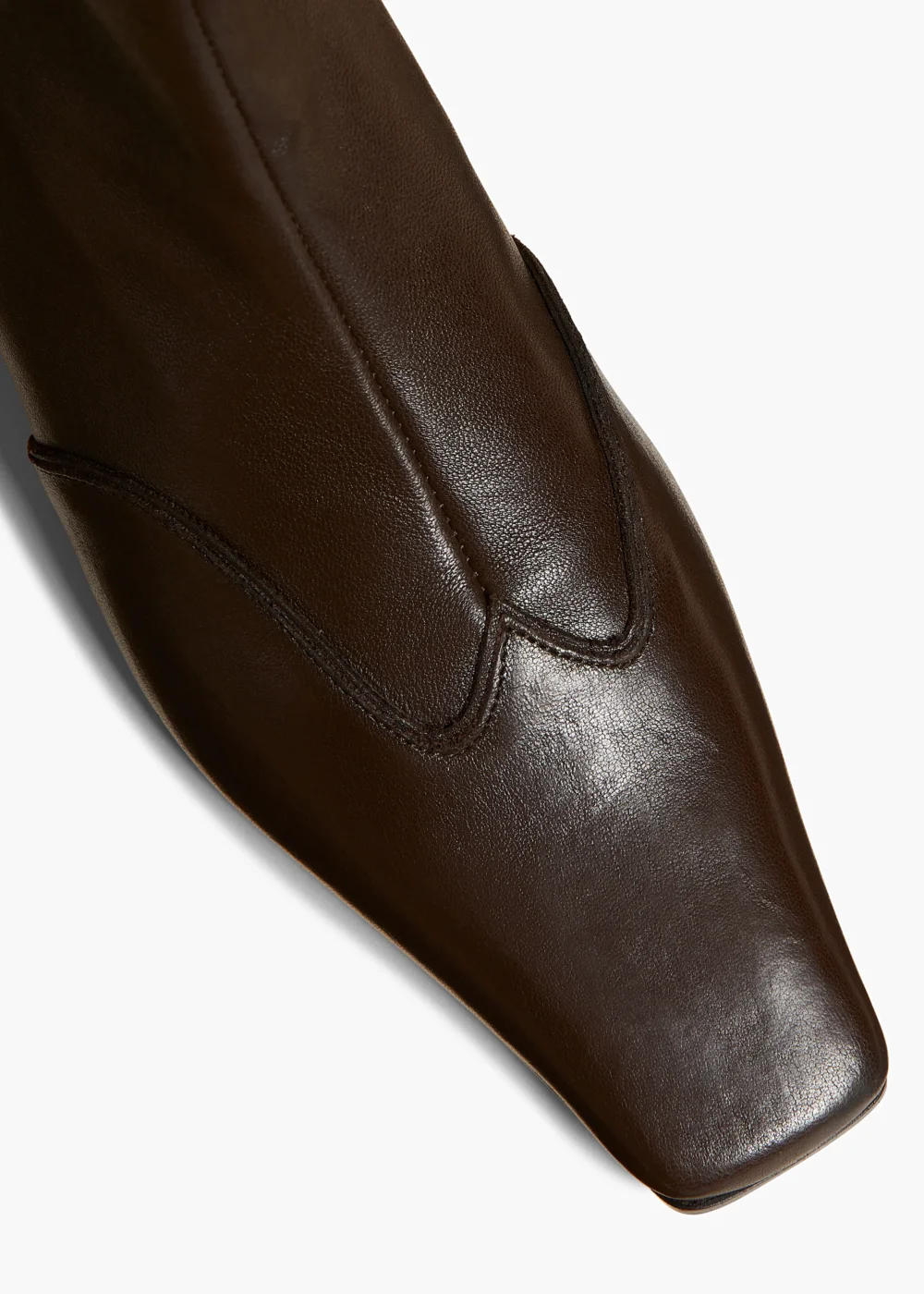 Nevada Stretch Low Boot in Dark Brown Nappa Leather - 4