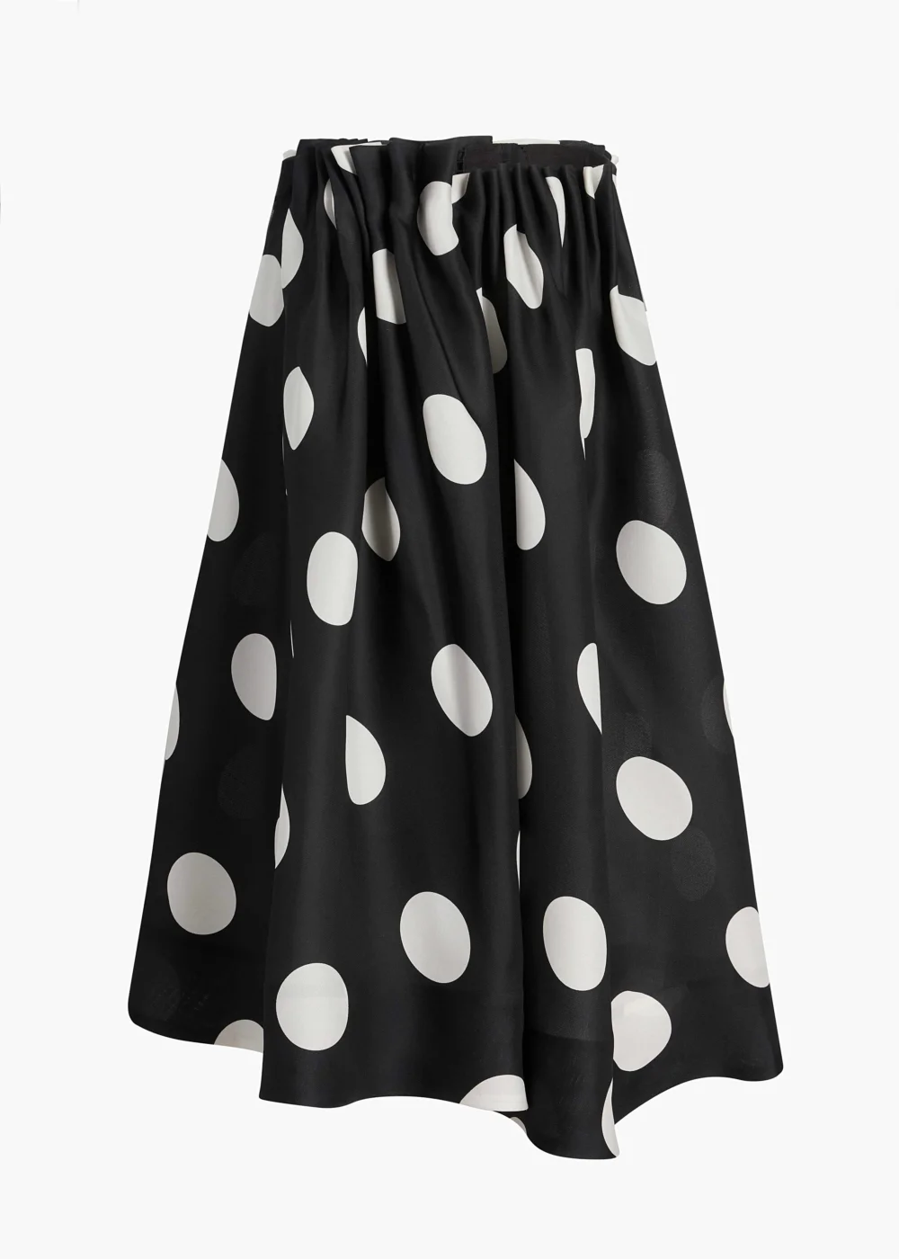 Riley Skirt in Black with White Dots