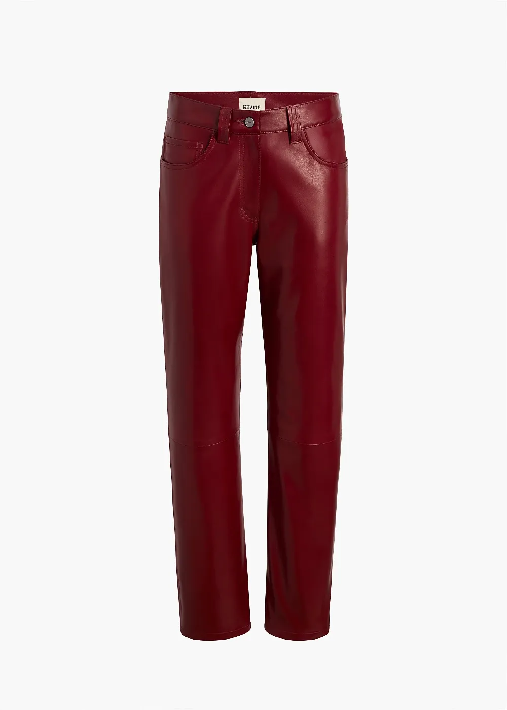 Callum Pant in Garnet Leather