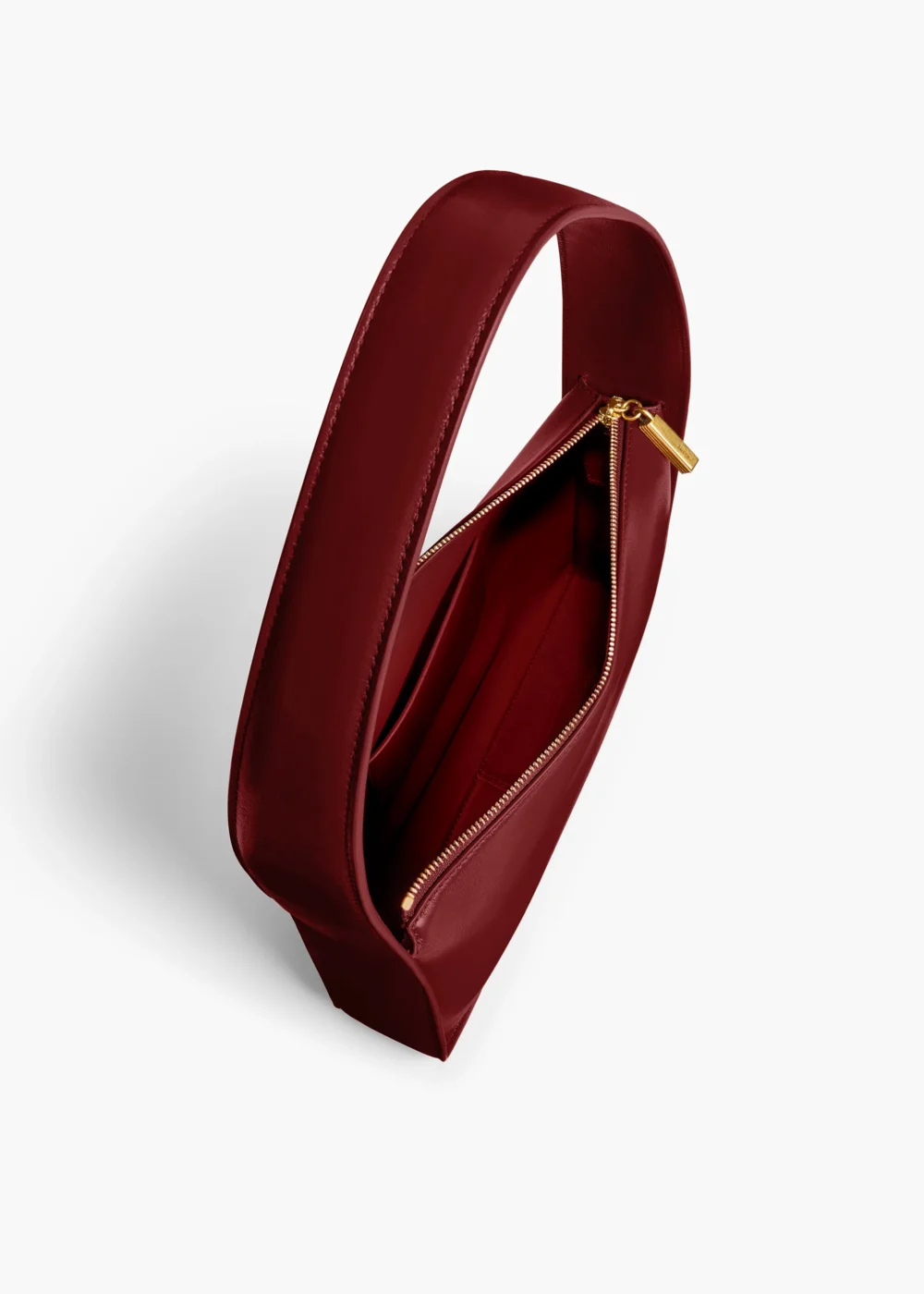 Lori Squared Bag in Oxblood Crackle Patent Leather - 3