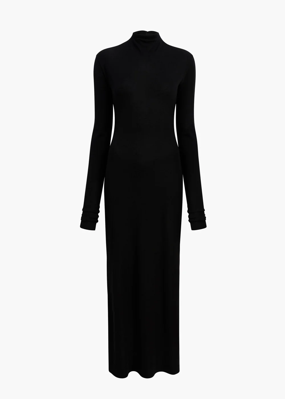 Norla Dress in Black Silk Cashmere Jersey