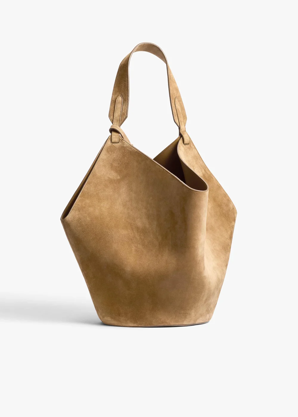 Medium Lotus Tote in Mud Suede
