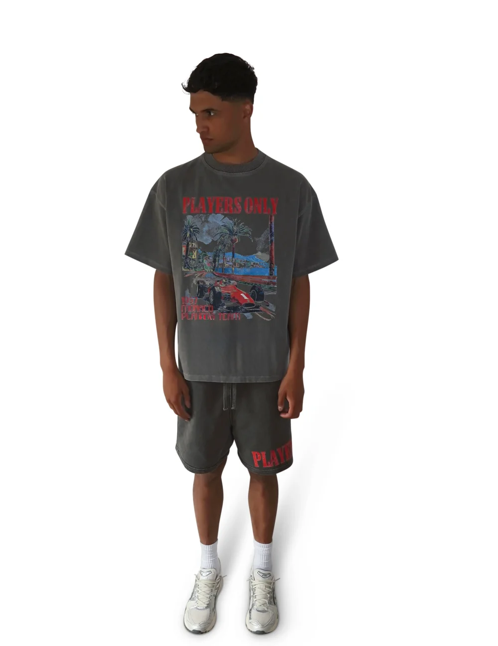 CHARCOAL MONACO TEE - 3