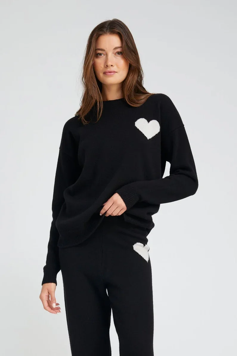 Cashmere Heart Logo Sweatshirt