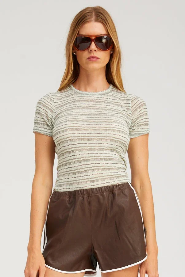 Pointelle Baby Tee