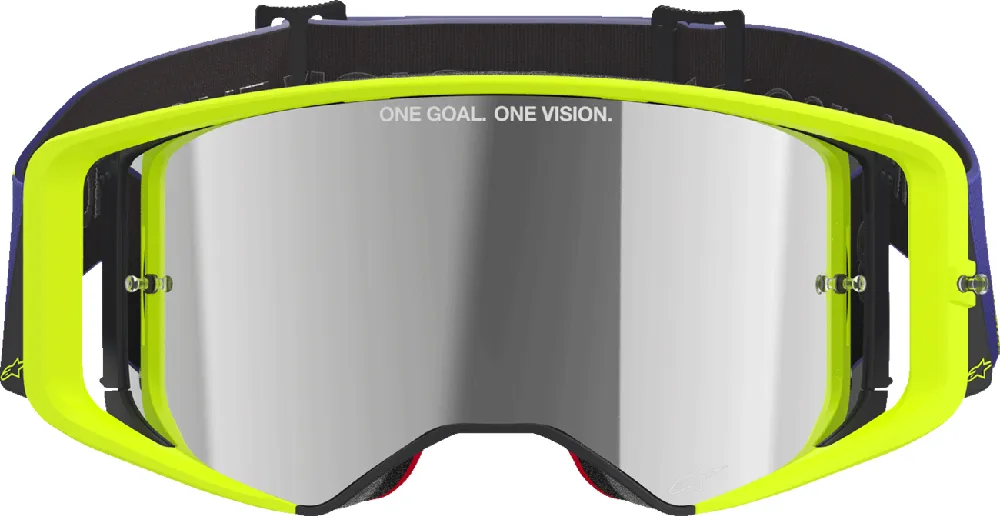 Alpinestars Supertech Goggles – Purple/Yellow / Silver Mirror Lens - 3