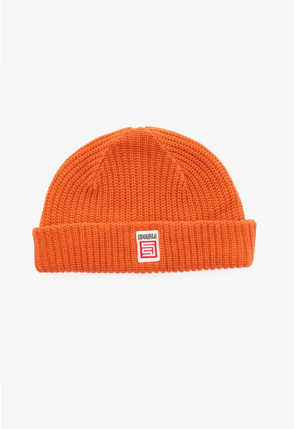 S-DOUBLE Red cube low beanie