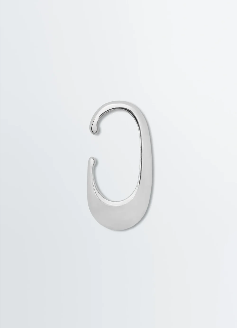 LONG DROP EARCUFF IN SILVER