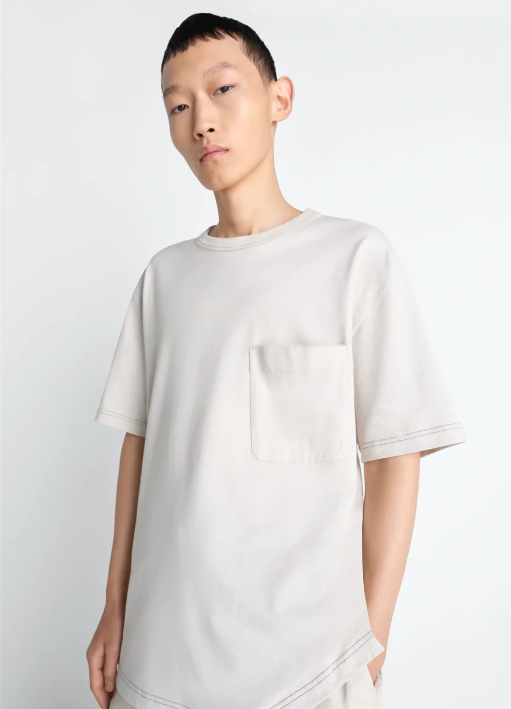 BOXY SHORT SLEEVE T-SHIRT IN JERSEY