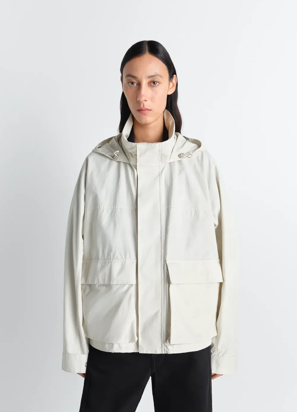 SHORT RAIN PARKA IN VENTILE® COTTON - 5