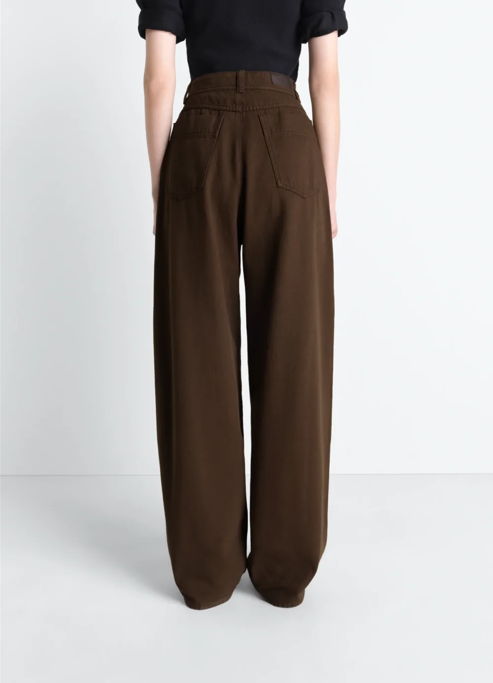 LARGE PANTS IN DYED BROKEN TWILL - 4