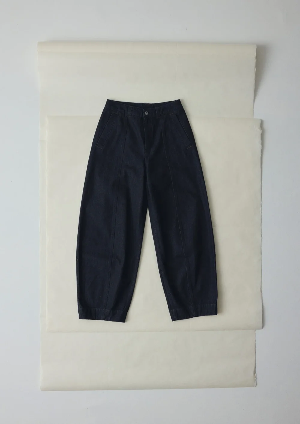 Sculpted Indigo Denim Pants | Indigo