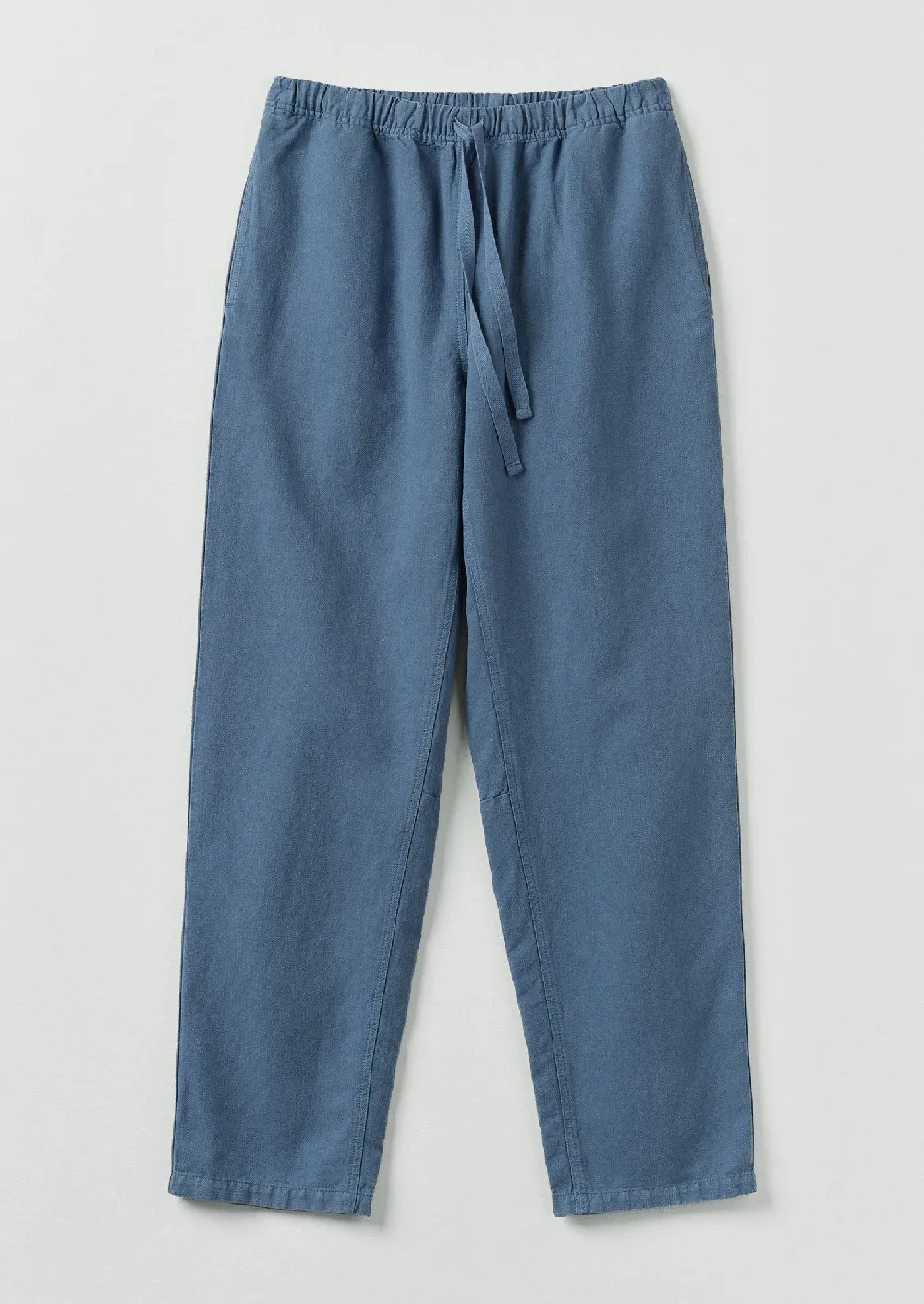 Alfie Garment Dyed Herringbone Pants | Slate Blue