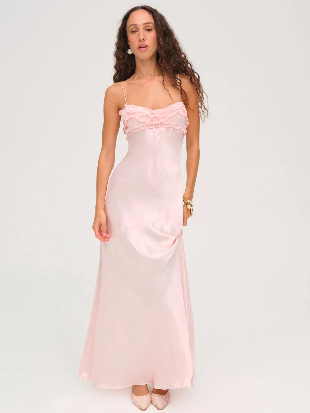 Natalie Maxi Dress — Baby Pink