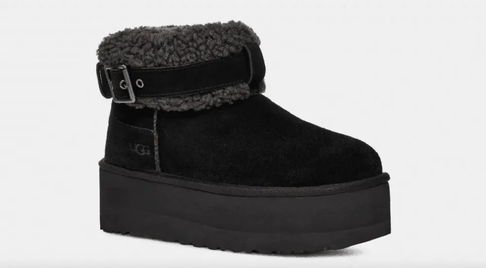 נעלי האג | מגפי האג Ultra Mini Belted Roller Black - 3