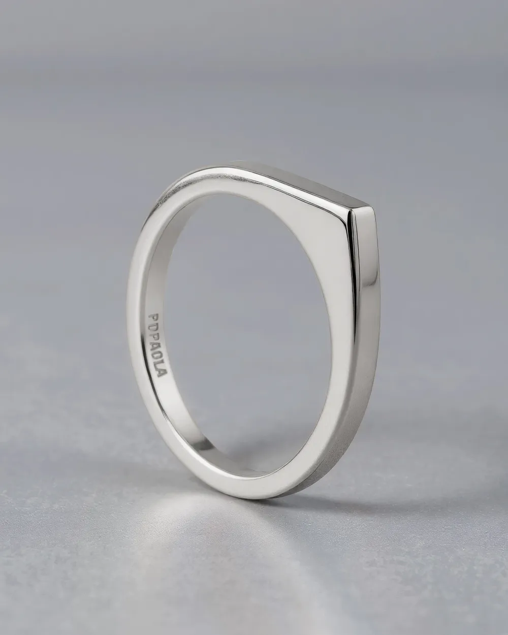 Oda silver ring GRID3