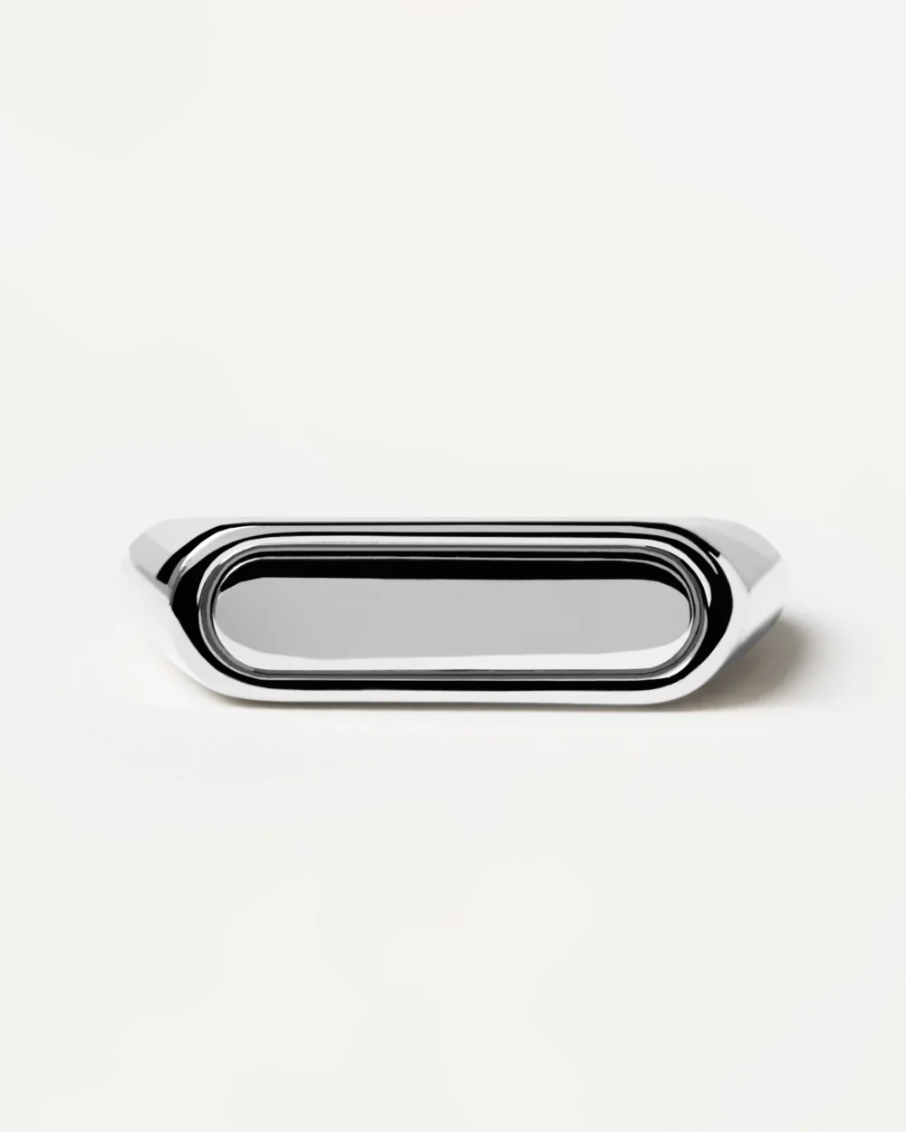 Ribbon Stamp Silver Ring