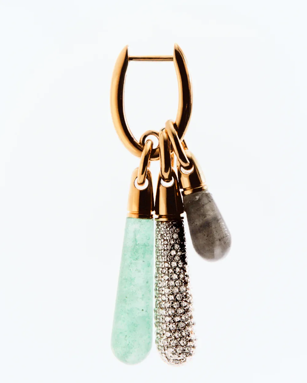 GRID 1 Pavé Large Drop Pendant