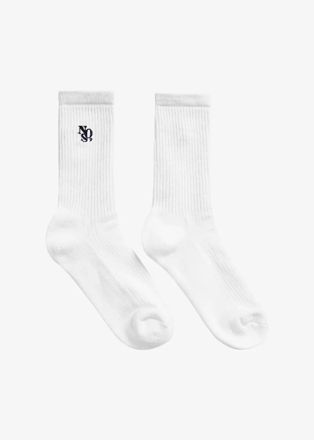 NOS7 Embroidered Socks - Navy