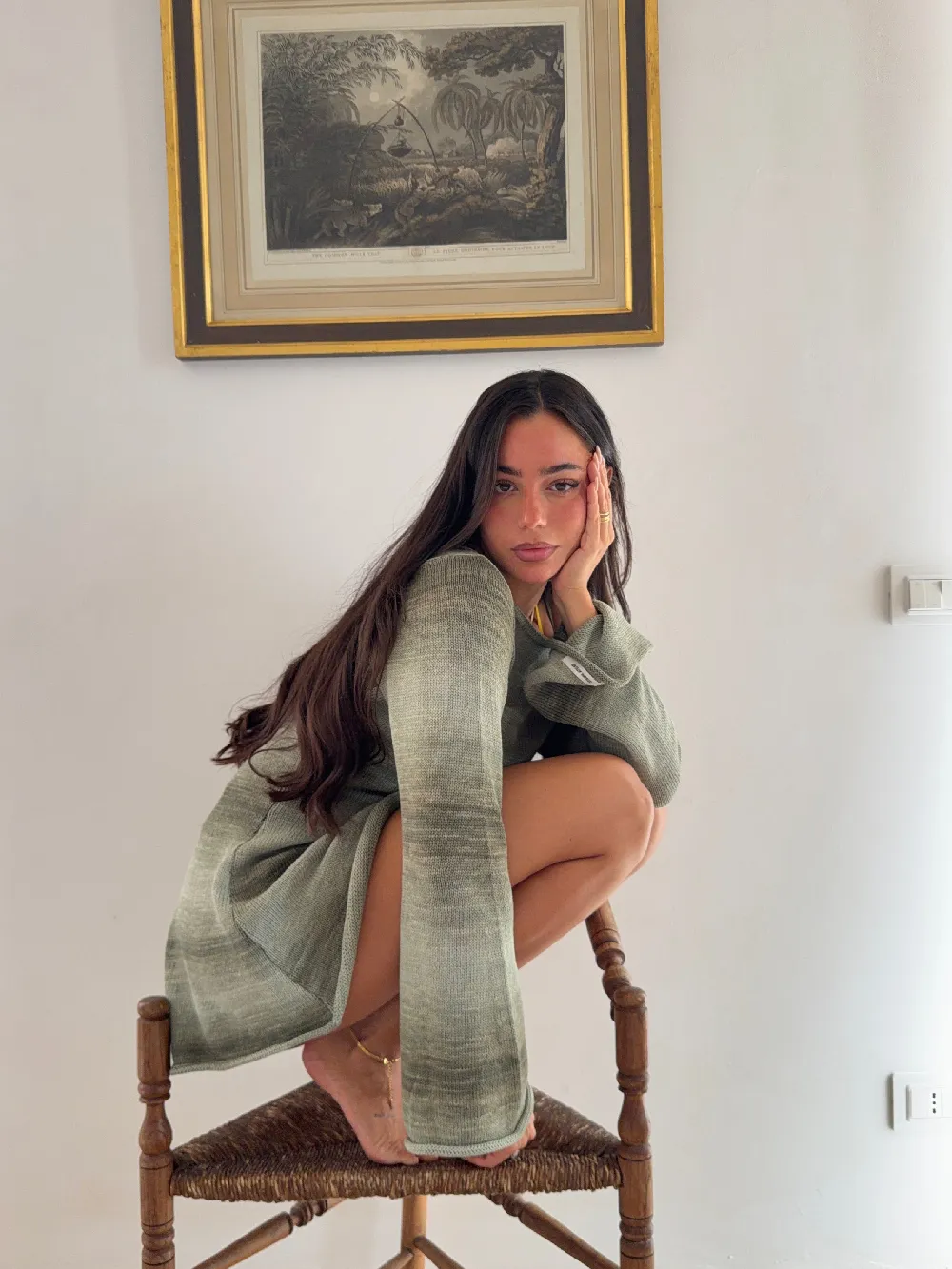 summer knit mini dress
