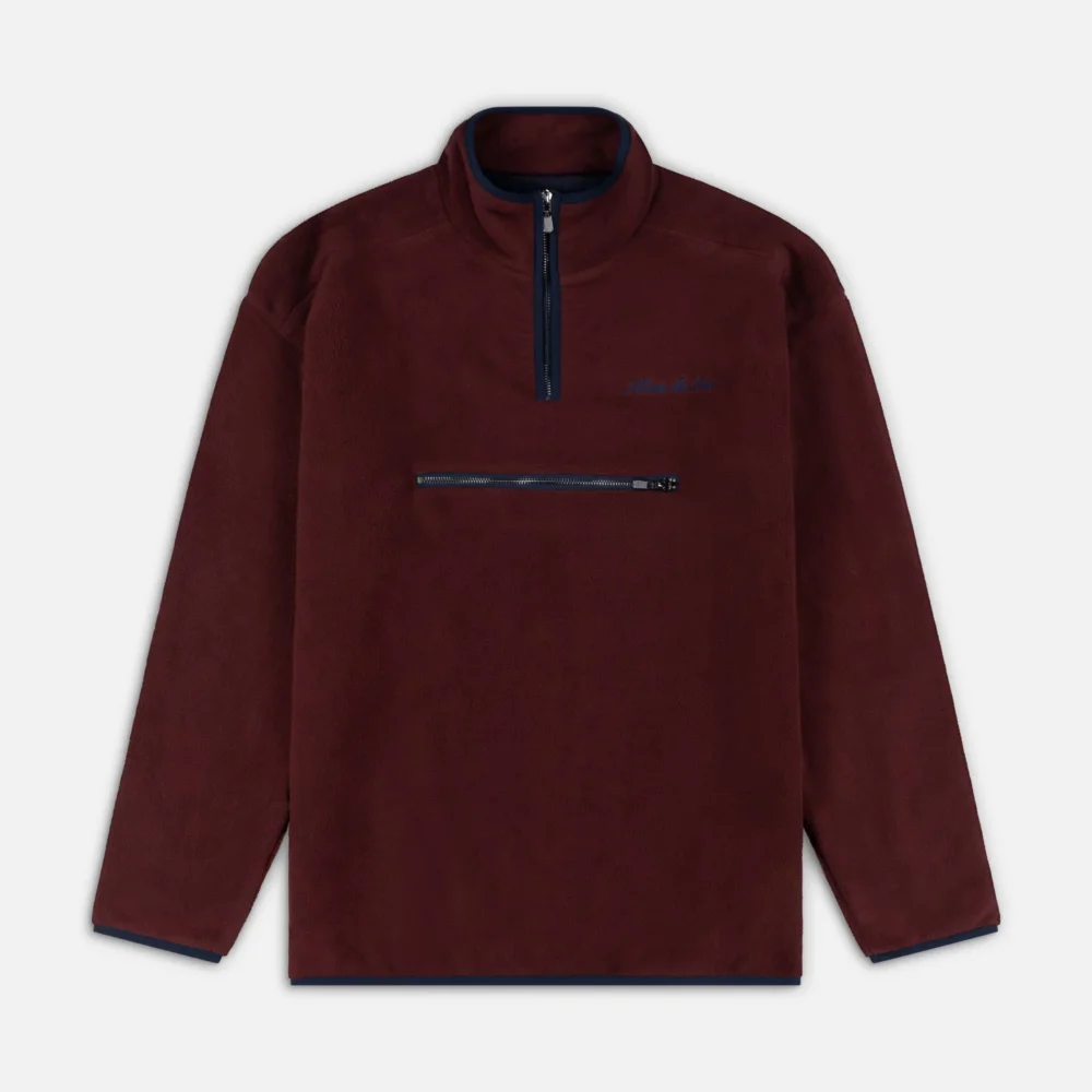 Felio Half Zip Overhead | Burgundy
