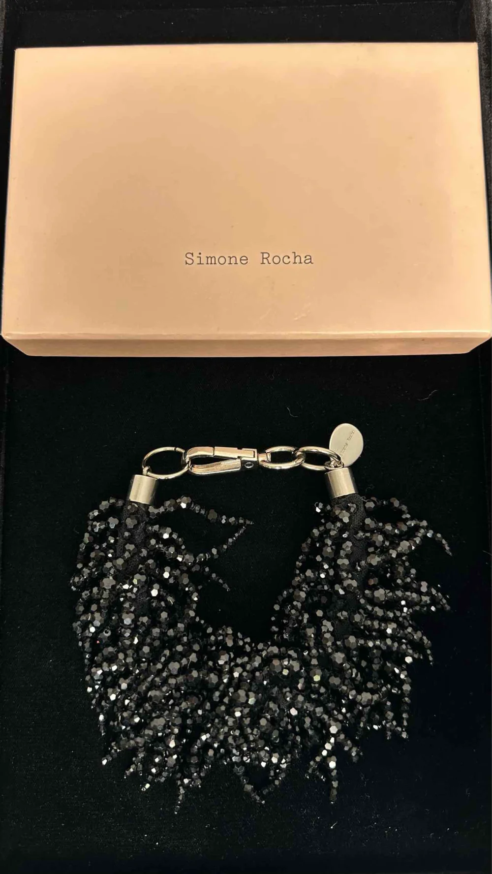 Simone Rocha Cascading Crystal-tassel Bracelet