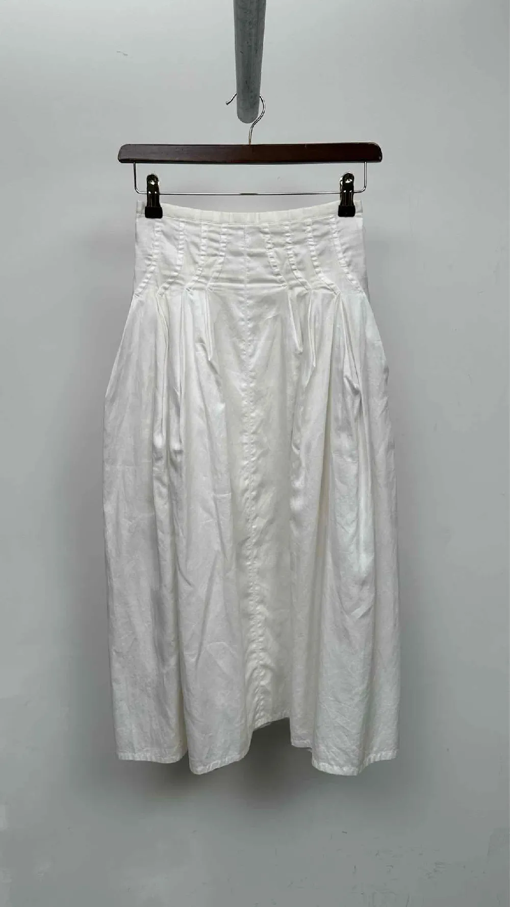 CELINE High-waist Pleats Long Skirt