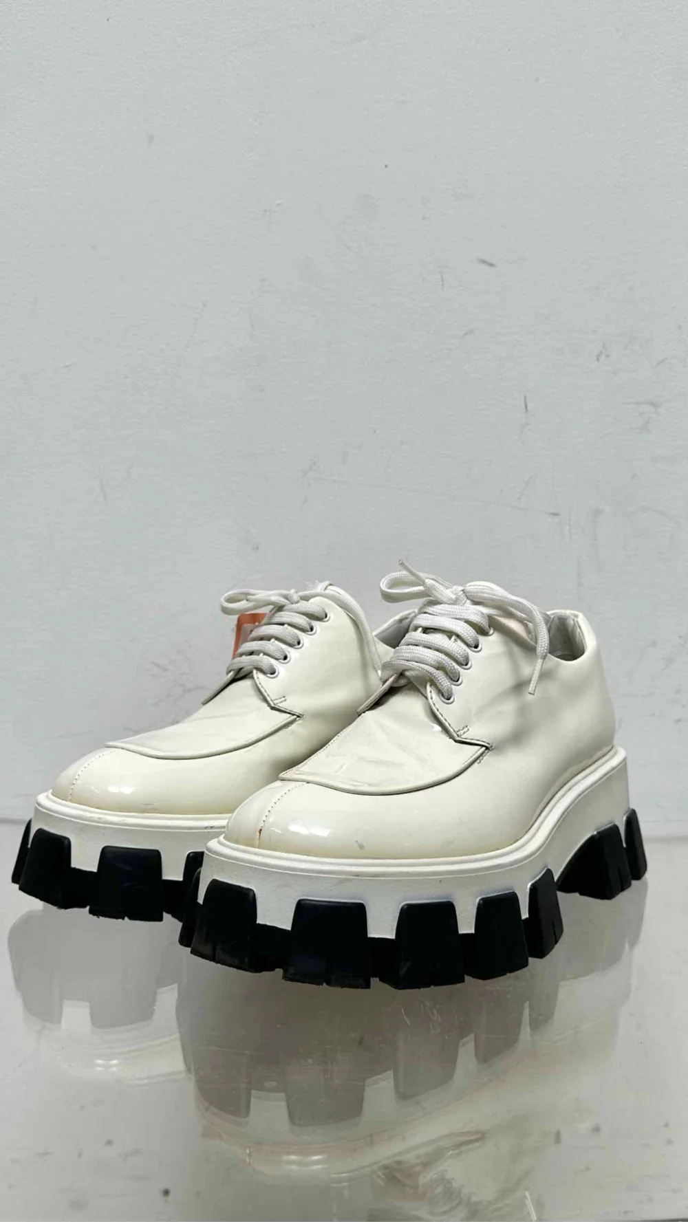 PRADA Monolith Platform Lace-up Shoes