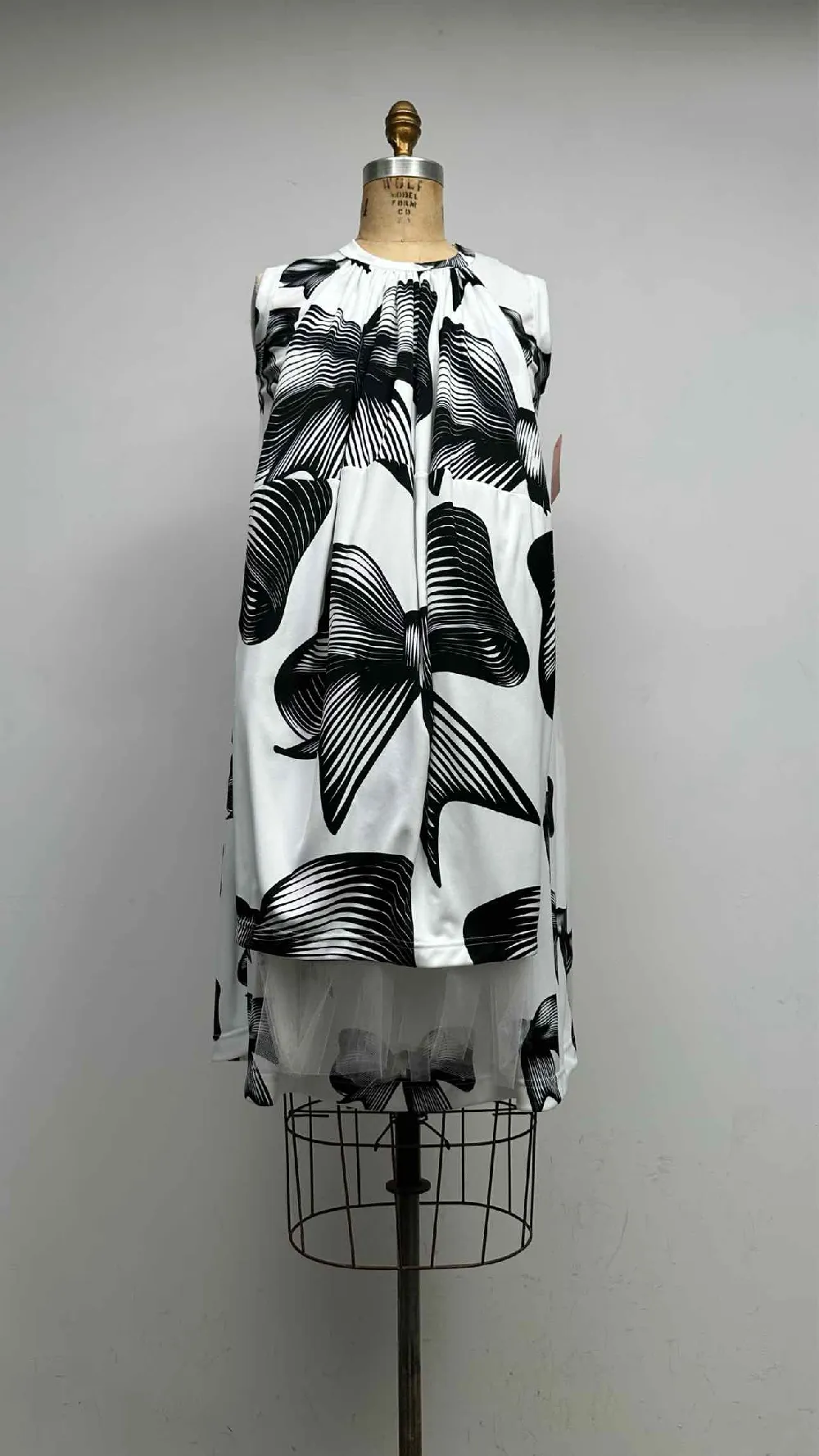 Comme Des Garcons N/S Tulle-layered Detail Dress