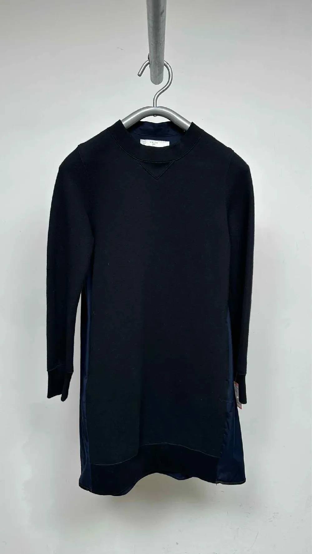 Sacai L/S Hybrid Knot Two-tone Dress