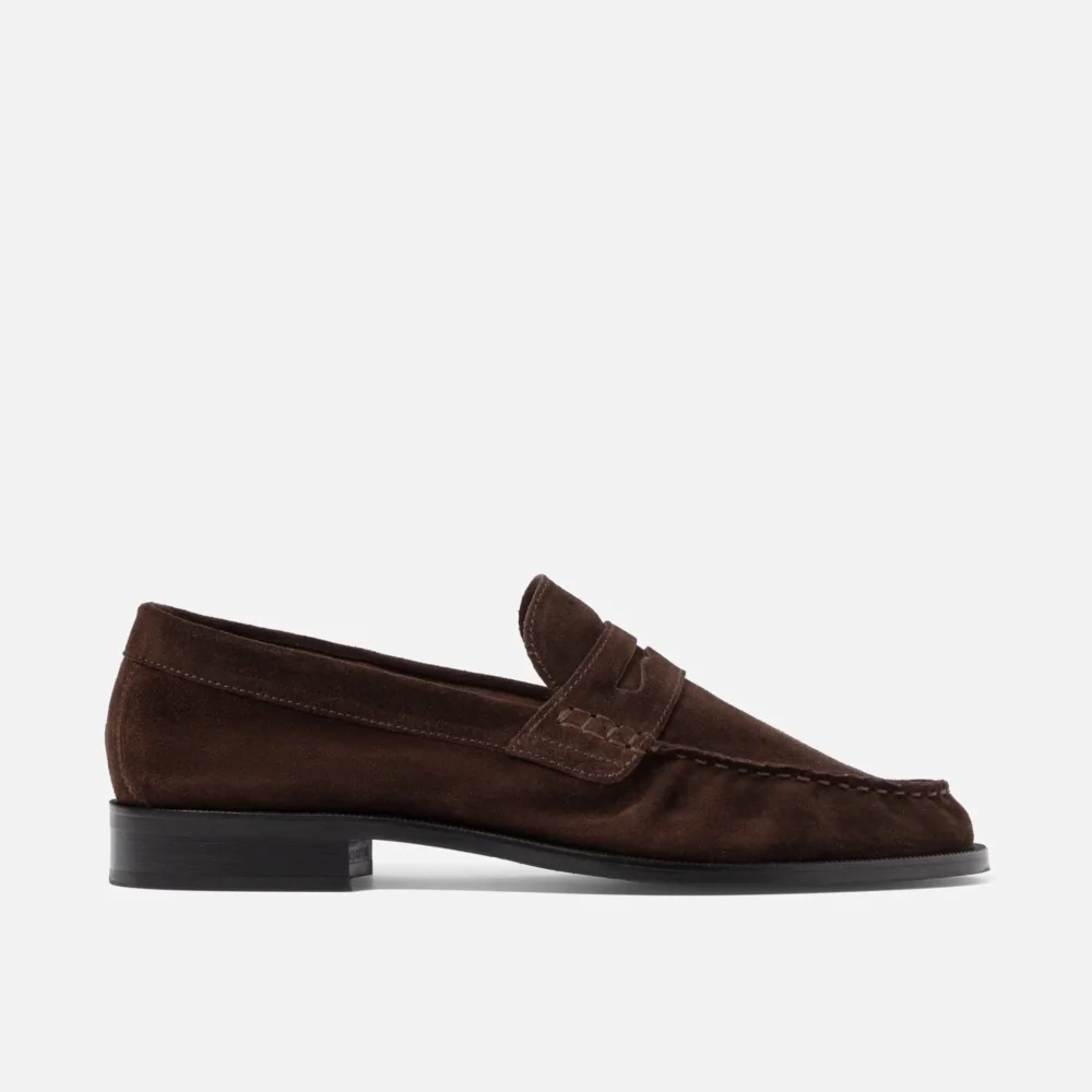 CB Brown Suede Ruched Loafer - Men's