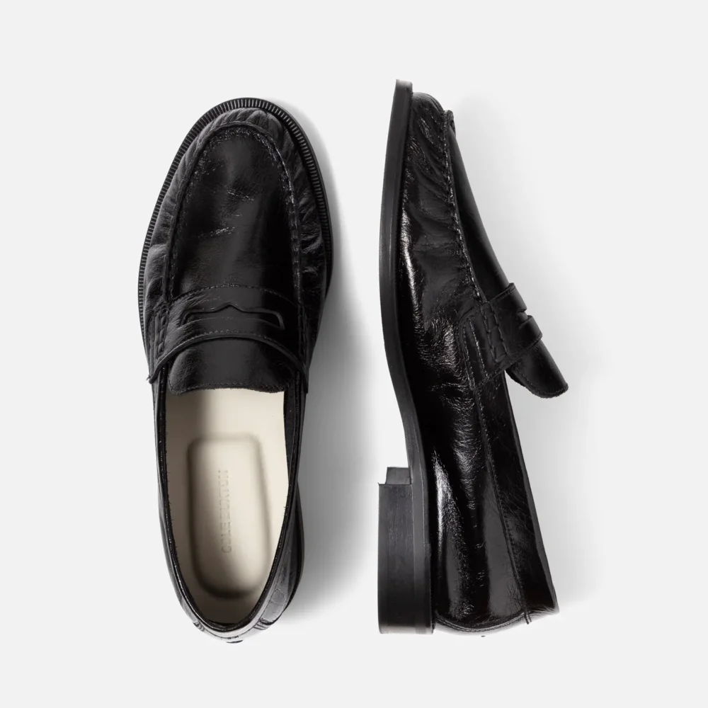CB Black Ruched Loafer - Women's - 4