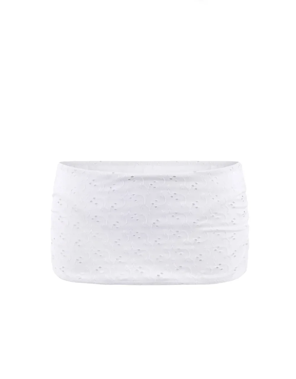 Priscilla Swim Skirt | Milk Eyelet