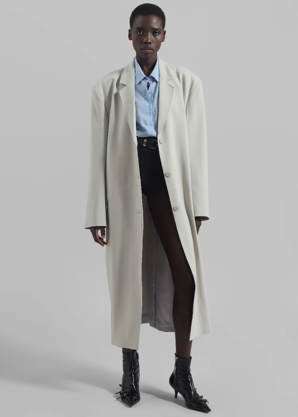 Tribeca Long Coat - Stone