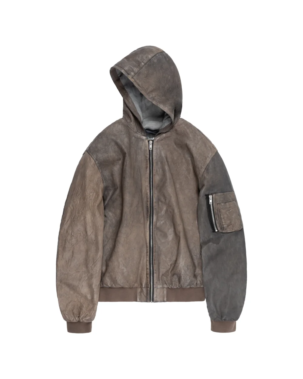 Leather Bomber Jacket