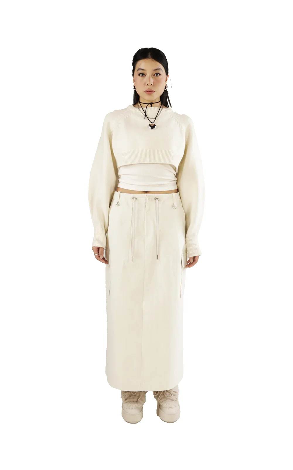 Hue Cargo Midi Skirt