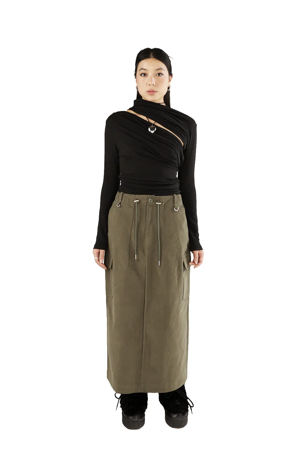 Hue Cargo Midi Skirt